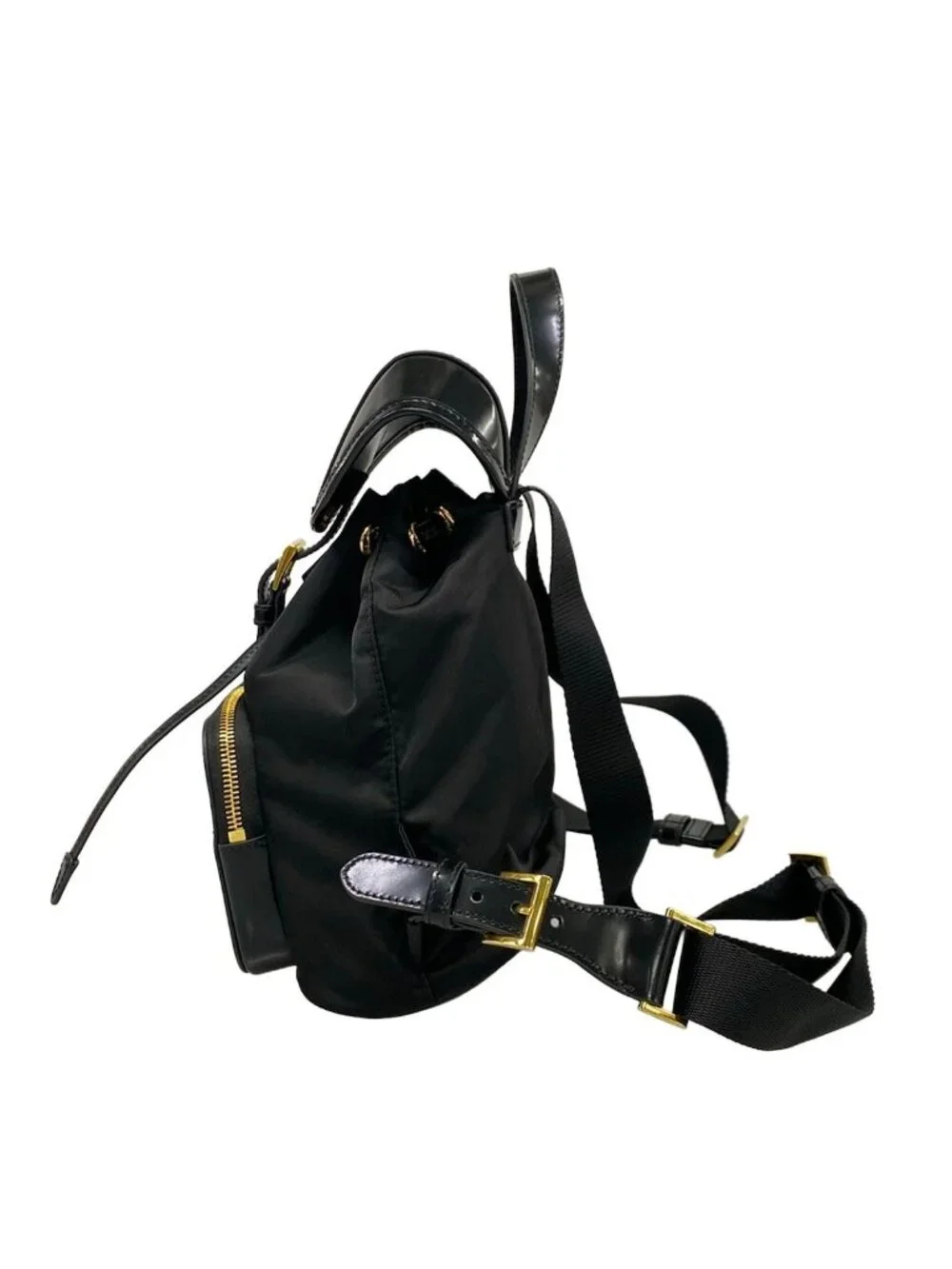 Prada Backpack Black Re-Nylon Leather